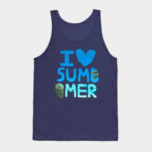 I Love Summer Beach Vibe Tank Top